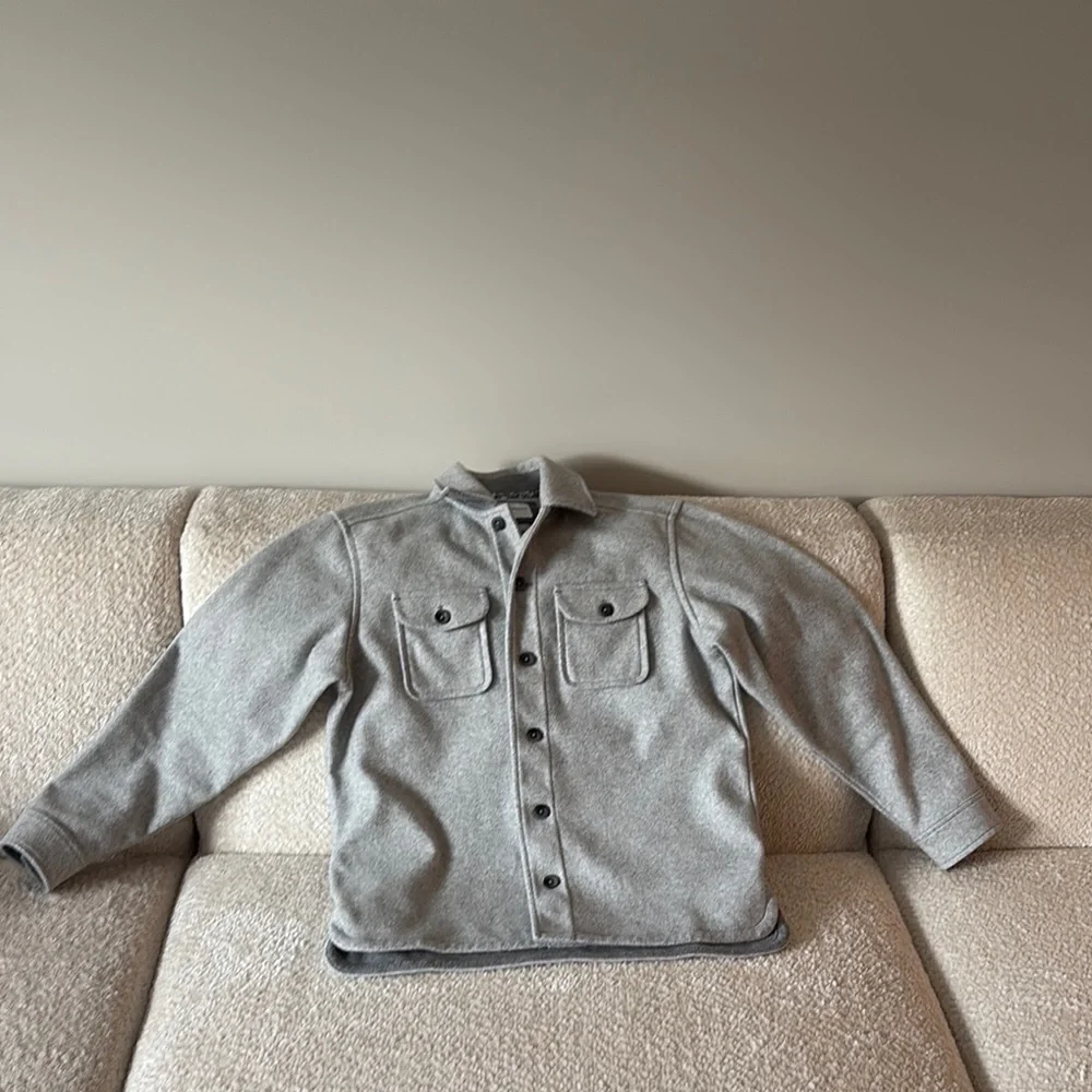 Tommy Bahama Gray Lightweight Shirt Jacket